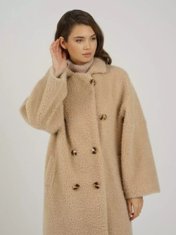 Шуба из шерсти экошуба, SilverFox (арт. 2323)