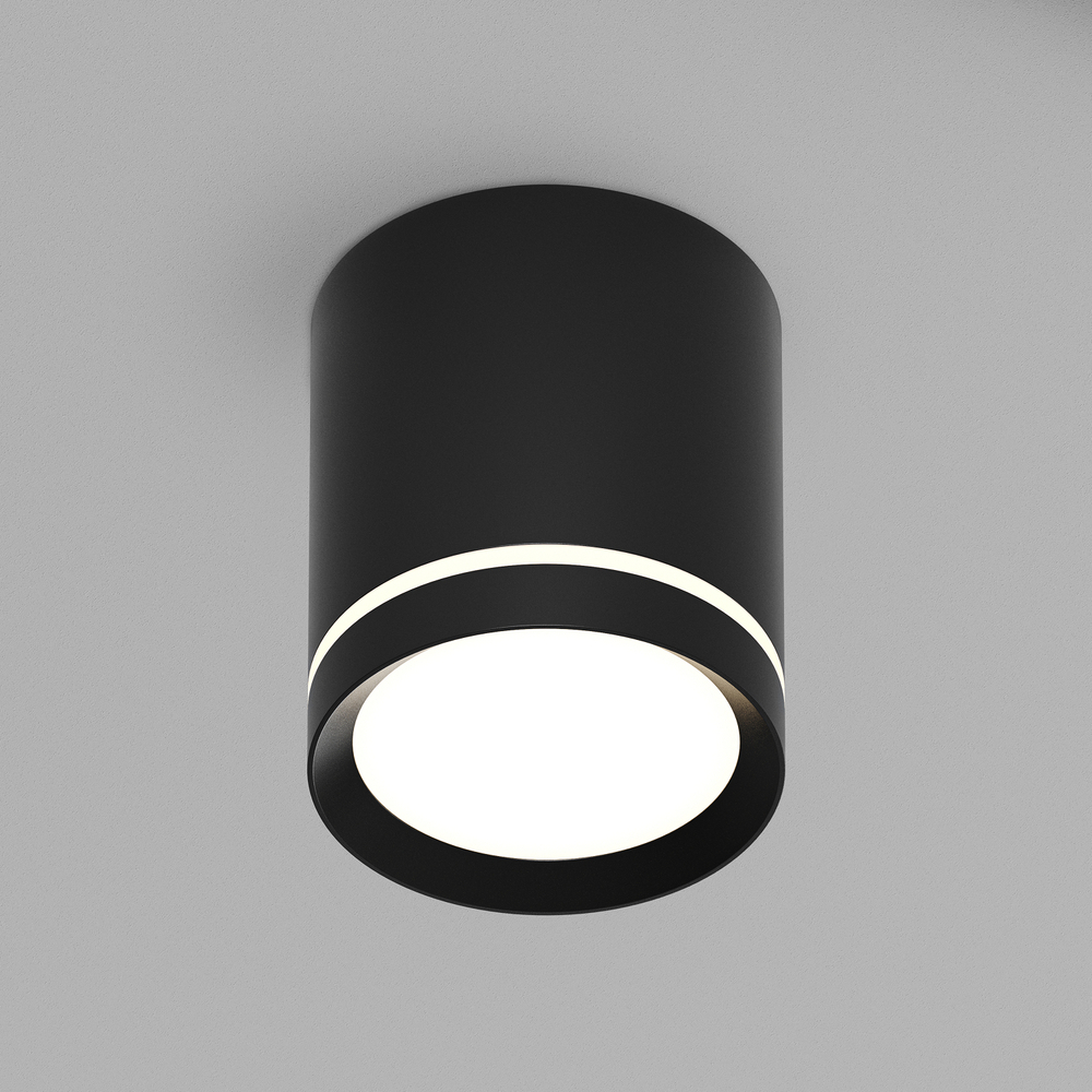 DK4013-BK Светильник накладной IP 20, 5 Вт, LED 4000, черный, алюминий/акрил