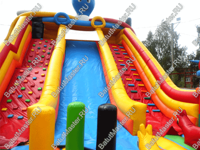 Коммерческий надувной батут "Осьминоги и драконы" 20*8*8 м
