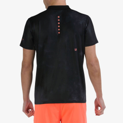 Мужское теннисное поло Bullpadel Molla Polo Men - Black, Orange
