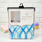 Штора для ванной 180*180см, полиэстер