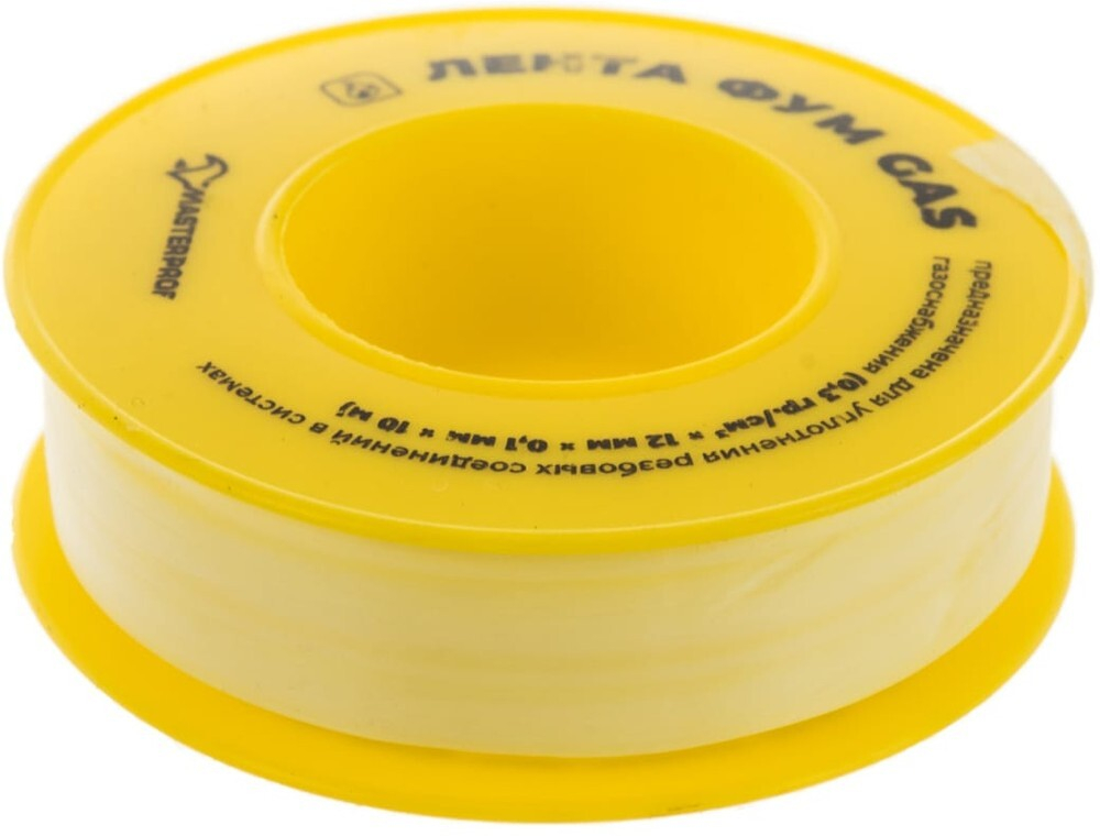 ЛЕНТА ФУМ GAS 12ММ Х 0,1ММ Х 10 М ИС.130218