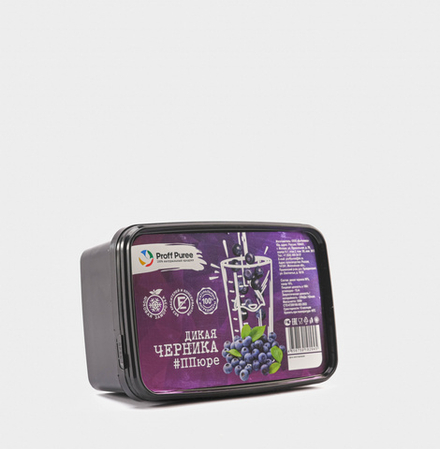 ПЮРЕ Proff Puree из черники дикой 10% сахара (Контейнер 1 кг)