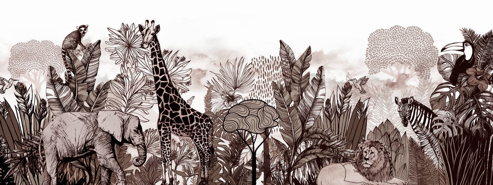 Дизайнерские обои Wall Street Zoo