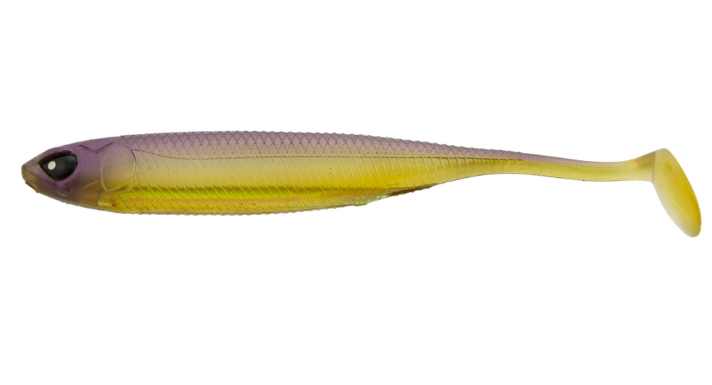 Виброхвост LJ 3D Series Makora Shad Tail 5.0in (12,7 см), цвет 004, 4 шт.