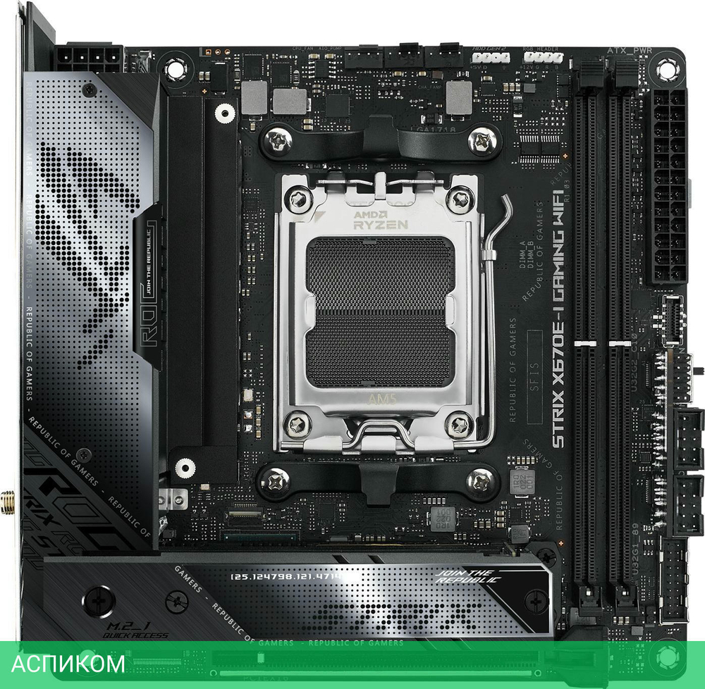 Материнская плата ASUS Rog Strix X670E-I Gaming WiFi DDR5