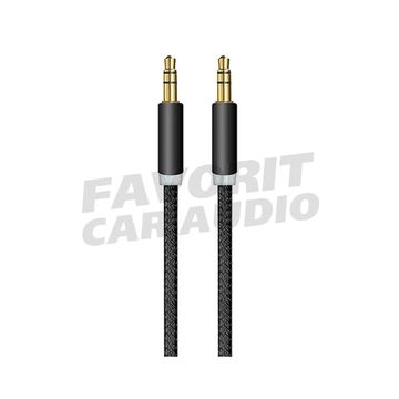 AUX Кабель OXION AUX007 черный 1 м