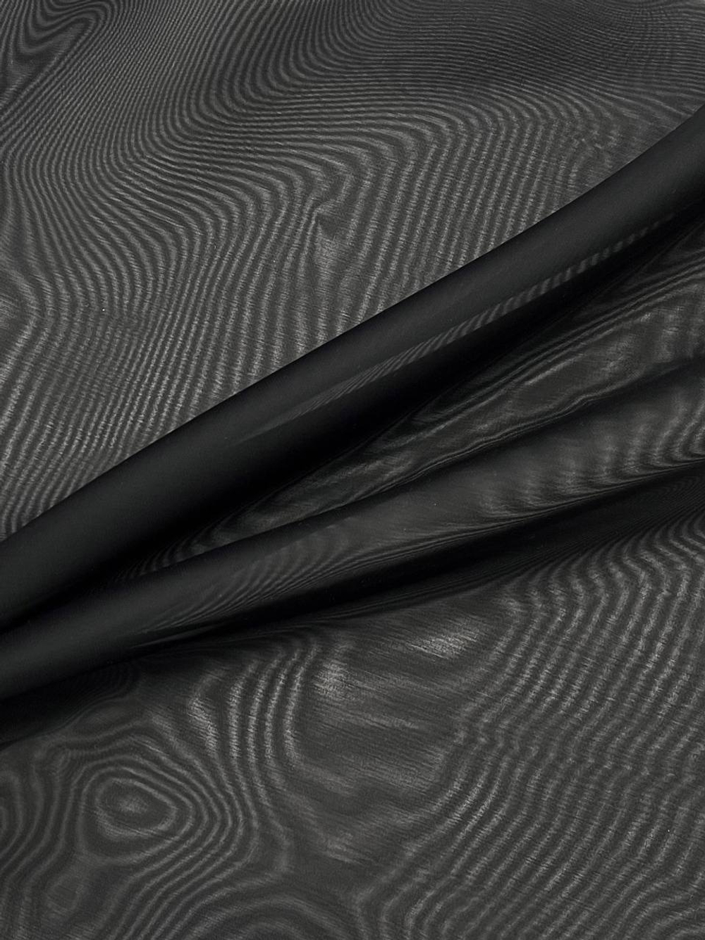 Шелк органза черный