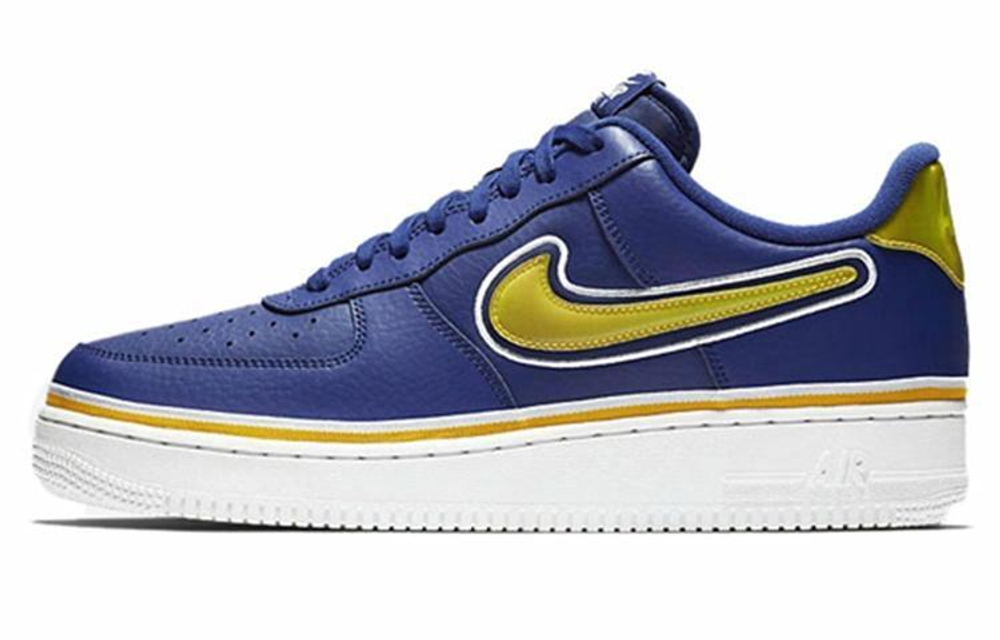 Кроссовки Nike Air Force 1 Sport Nba Deep Royal University Gold