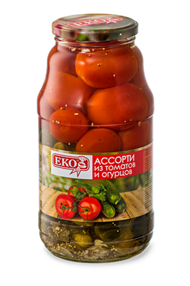 Ассорти из томатов и огурцов ЭКО 1300г