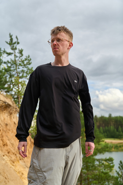 Лонгслив Nothomme Blue Monte Universe Reflective Print "Black"