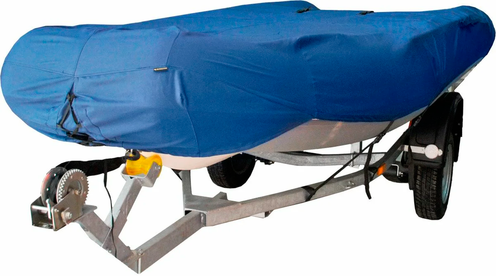 Чехол для транспортировки лодки ПВХ 350-370см (синий камуфляж)