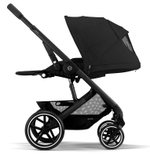 Детская коляска Cybex Balios S Lux BLK Aton B2 i-Size 3 в 1 Moon Black с дождевиком/Volcano Black