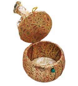 Народные промыслы RK-731/4 Кукла-шкатулка «Дама в нарядном платье»