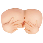 Телесный мастурбатор-полуторс 37,6х24,9х14см вагина и анус PipeDream PDX Plus Spread My Tight Pussy Mega Masturbator in Light RD62621