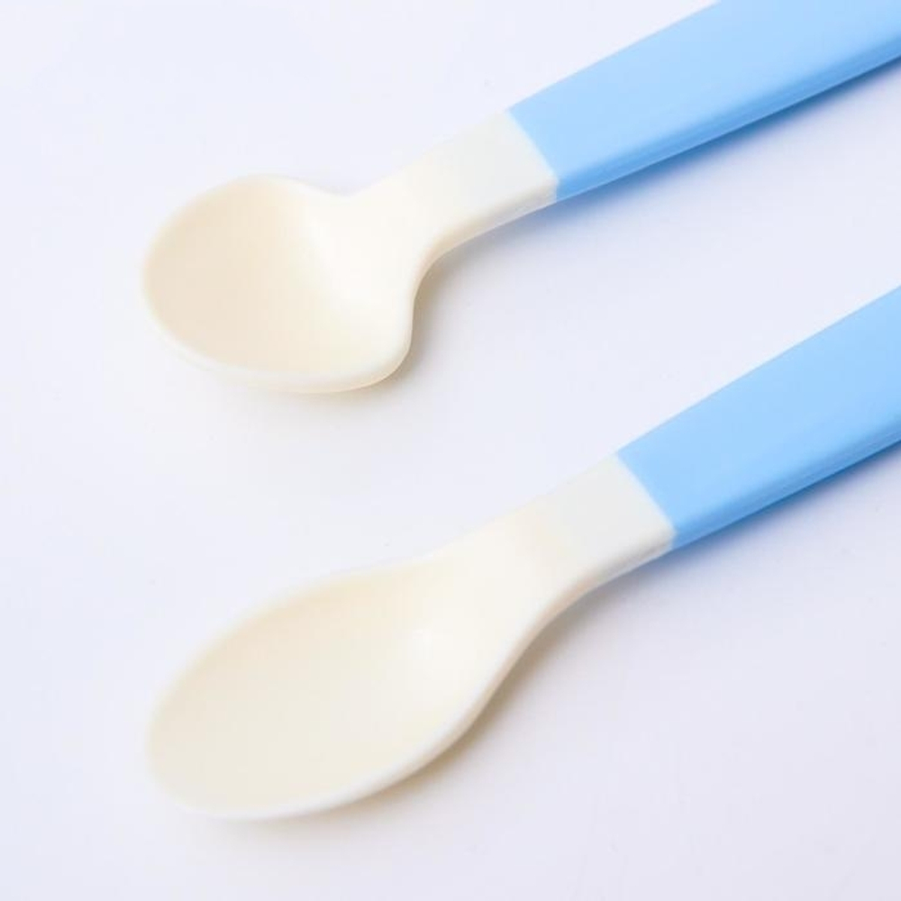 1886211 Набор ложек детских для кормления, с мягким кончиком, от 5 мес., 2 шт., цвета МИКС