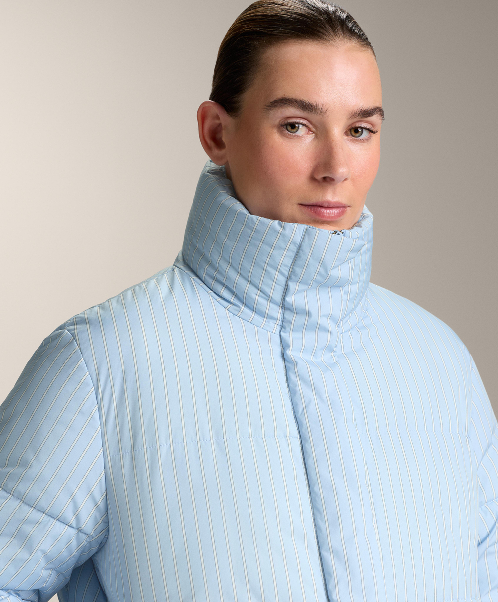 Oysho Утепленная водоотталкивающая куртка Primaloft®, голубой