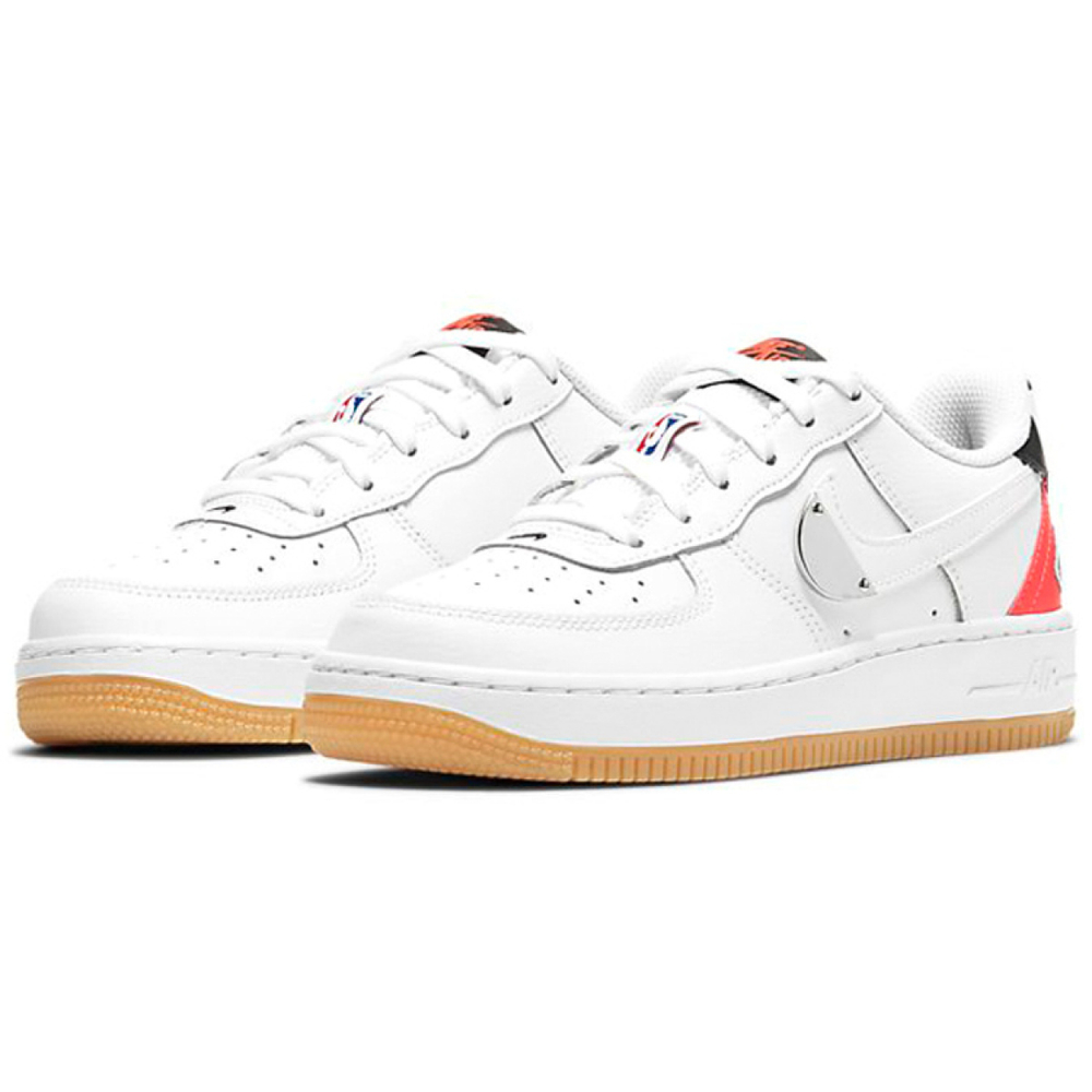 Кроссовки Nike Air Force 1 Low LV8 1 x NBA White Bright Crimson