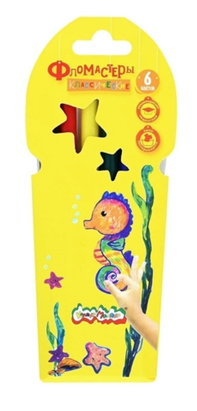 Фломастеры 6 цв. Классические (Каляка-Маляка)