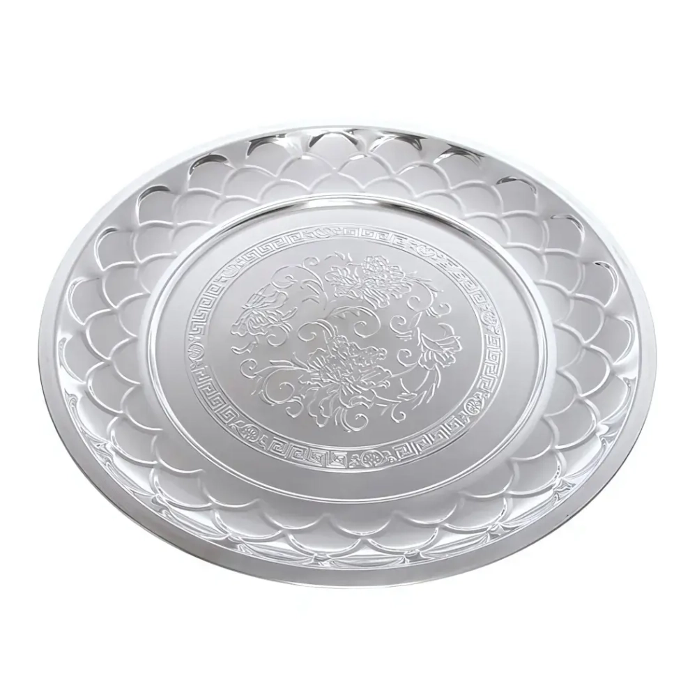 Поднос металлический «Пионы» 31 см