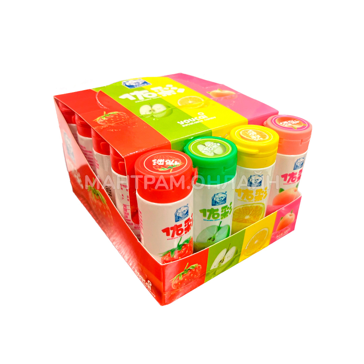 Конфеты жевательные драже кислые Youcai Apple Flavor вкус яблока 25 г