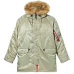 Парка Alpha Industries N-3B Slim Fit Dark Khaki (Светло - зеленая)