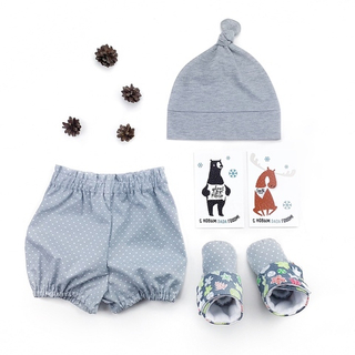 Комплект – блумеры, шапочка и угги