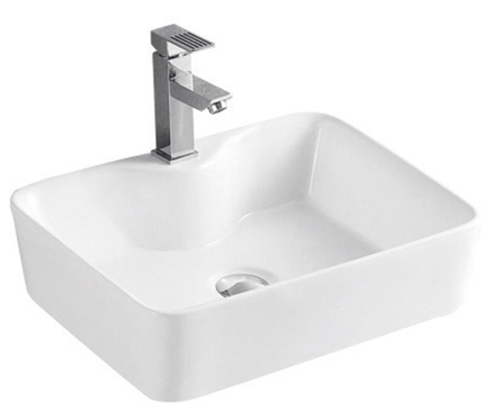 Раковина накладная Azario 480х370х130 прямоугольная, белый (AZ-2010)