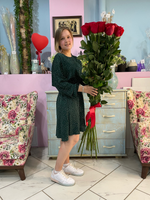 Роза XXL 15 штук метровая роза 🌹100см-110см