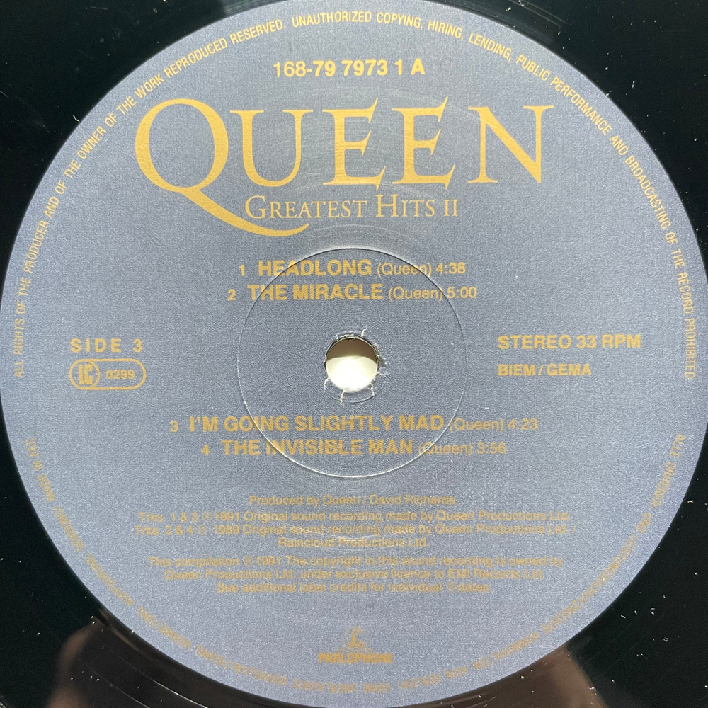 Queen ‎– Greatest Hits II 2LP (Европа 1991г.)