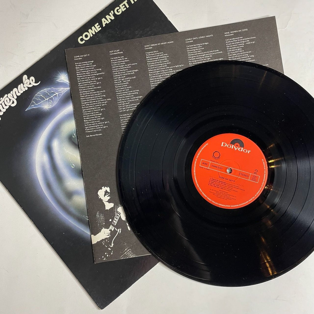 Винтажная виниловая пластинка LP Whitesnake Come An Get It (Japan 1981) (No Obi) Hot Stuff