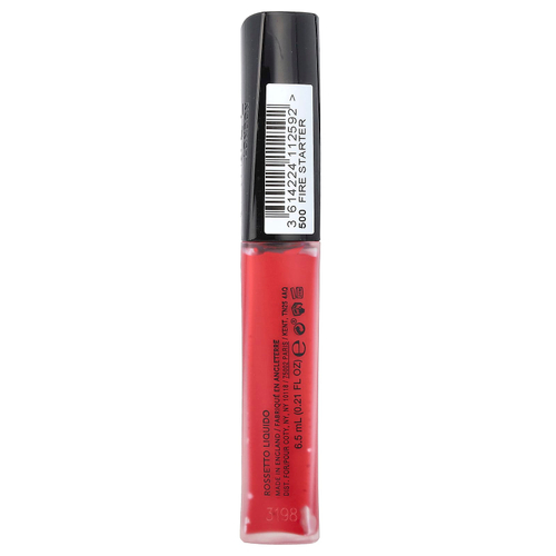 Rimmel London, Stay Matte, жидкая помада, 500 Fire Starter, 6,5 мл (0,21 жидк. унц.)