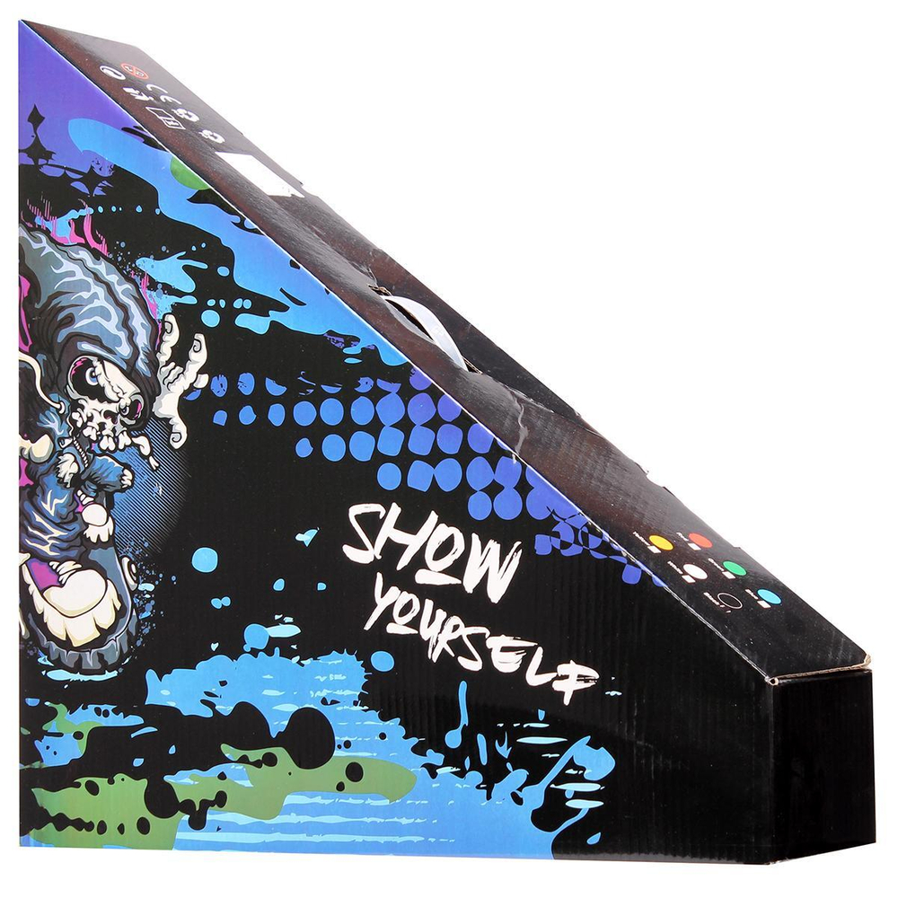 Самокат металл трюковой пластик диски, колеса PU 100, 4 цвета микс, с-30833