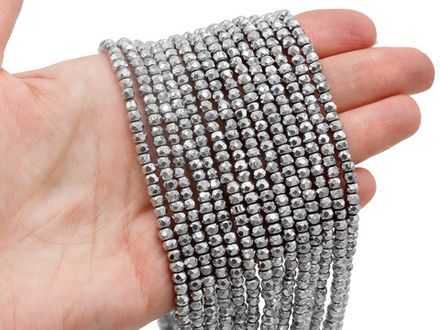 Нить бусин из гематита, огранка 4мм