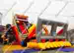 Детский надувной батут-горка "Бульдозер" 14*7*8.5 м