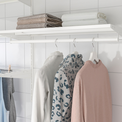 Полка металлическая IKEA BOAXEL (БОАКСЕЛЬ), Белый, 80x40 см