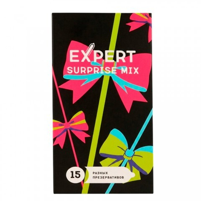 Презервативы EXPERT Surprise Mix, Микс, 15 шт