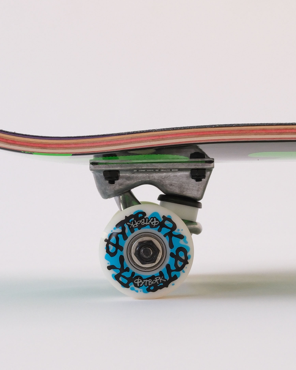 Скейтборд Футворк Лого Неон Зеленый 8”