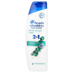 Head & Shoulders, Средство для защиты от зуда кожи головы, шампунь и кондиционер 2 в 1, с эвкалиптом, 250 мл (8,45 жидк. унц.)