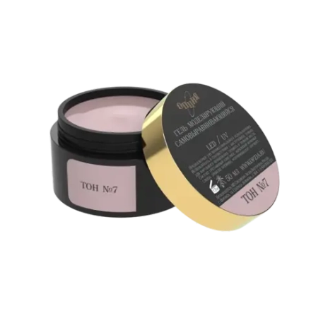 Камуфлирующий самовыравнивающийся гель бежевый с розовым (нейтральный) Тон №7 50мл,ОПЦИЯ