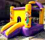 Детский надувной батут "Любимый клоун" желто-фиолетовый