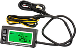 Тахометр универсальный со счетчиком моточасов, датчиком температуры, вольтметром, с подсветкой и сменной батарейкой