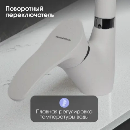 Кухонный смеситель ZIGMUND & SHTAIN ZS0300 млечный путь