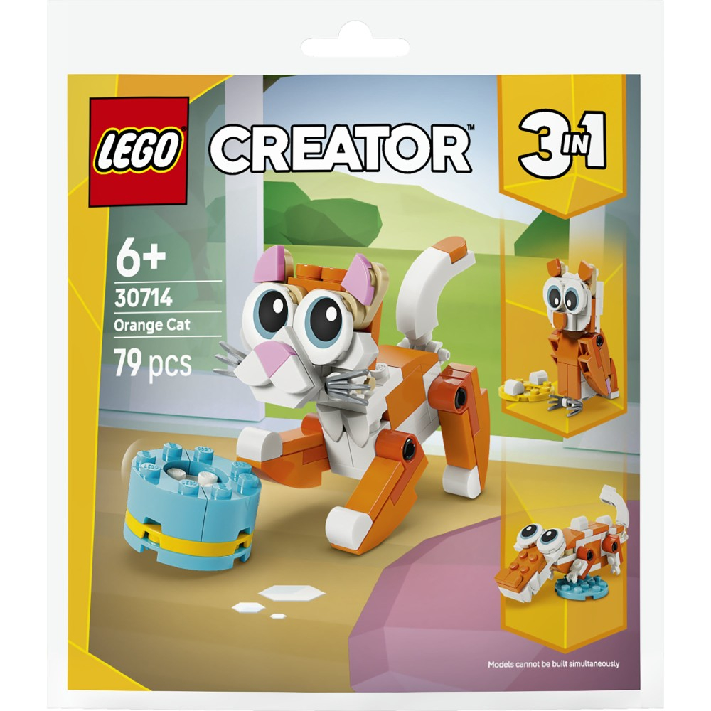 Конструктор LEGO Creator 30714 Рыжий кот 3 в 1 арт. 30714 79 дет — фото 1