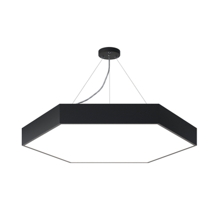 Светильник LED ЭРА Geometria SPO-122-B-40K-066 Hexagon 66Вт 4000К 5300Лм IP40 800*800*80 черный подвесной