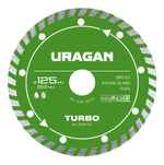 URAGAN TURBO 125 мм, диск алмазный отрезной сегментированный (36706-125)