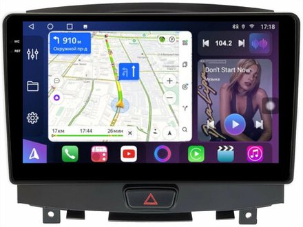 Магнитола для Infiniti EX25, EX37, QX50 2010-2017 - FarCar 9693B монитор 9.5" QLED на Android 14, TS18, CarPlay, 4G SIM-слот