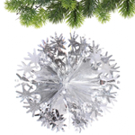 Украшение фольгированное «Волшебный шар» d-30 см, Серебро