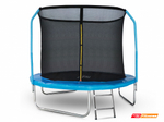 Батут StartLine Fitness 8 футов (244 см) с внутренней сеткой, держателями и лестницей