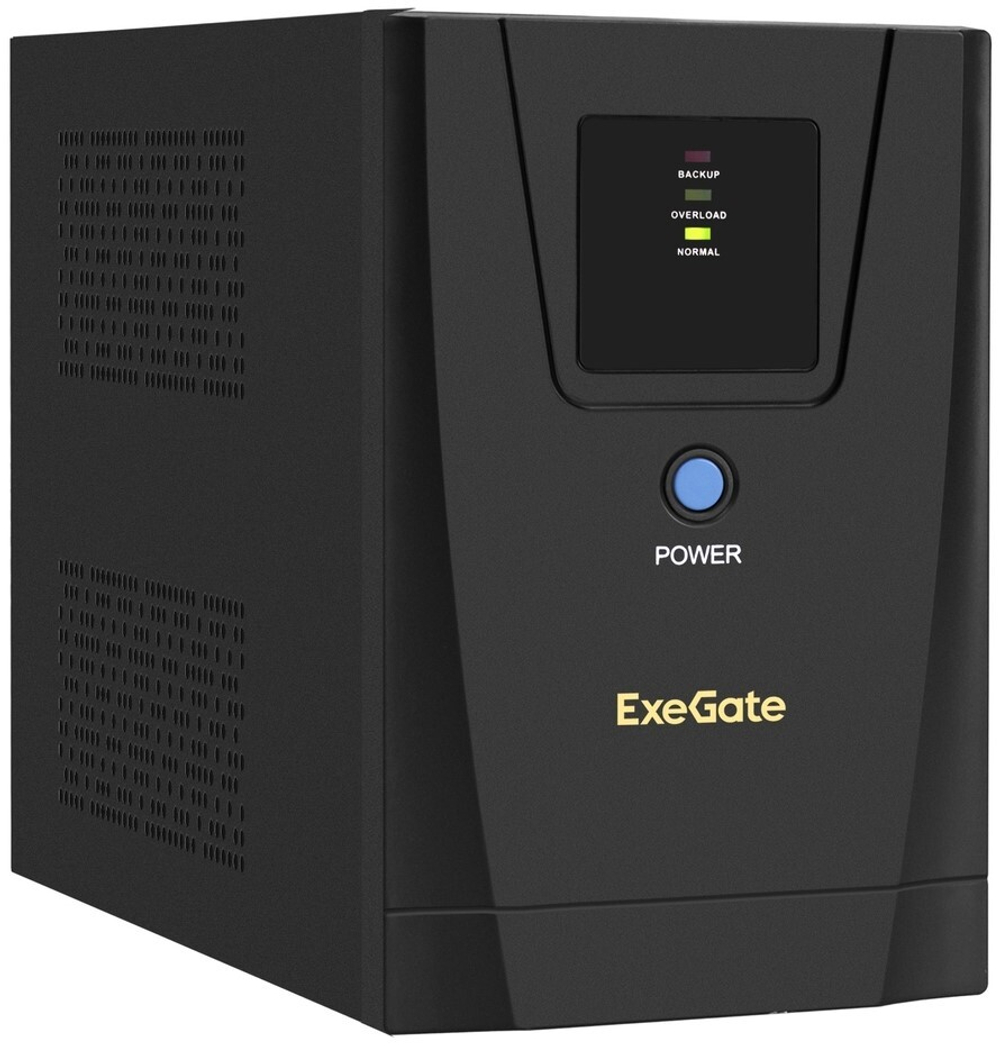 Источник бесперебойного питания  Exegate SpecialPro UNB-1600.LED.AVR.C13.RJ.USB
